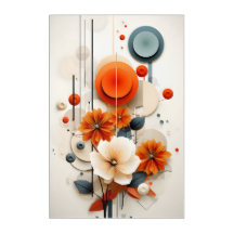Abstrakte geometrische Blumenmuster