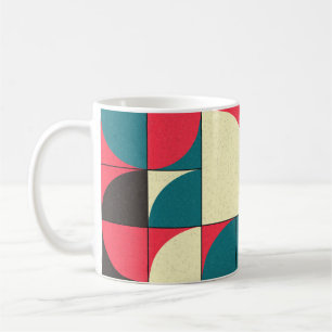 Abstrakte geometrische, computergenerierte Kunstil Kaffeetasse