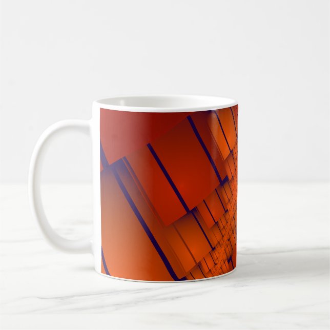 Abstrakte geometrische Dekoration Kaffeetasse (Links)