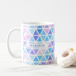 Abstrakte geometrische Dreiecke - Coole Pastelltön Kaffeetasse