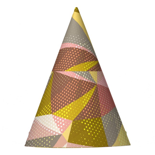 Abstrakte Geometrische Dreiecke. Partyhütchen (Vorderseite)