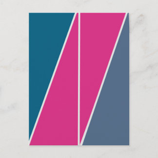 Abstrakte geometrische Dreiecksdesign Postkarte