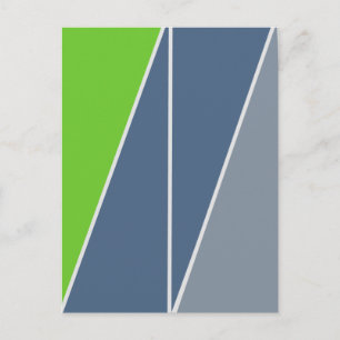 Abstrakte geometrische Dreiecksdesign Postkarte
