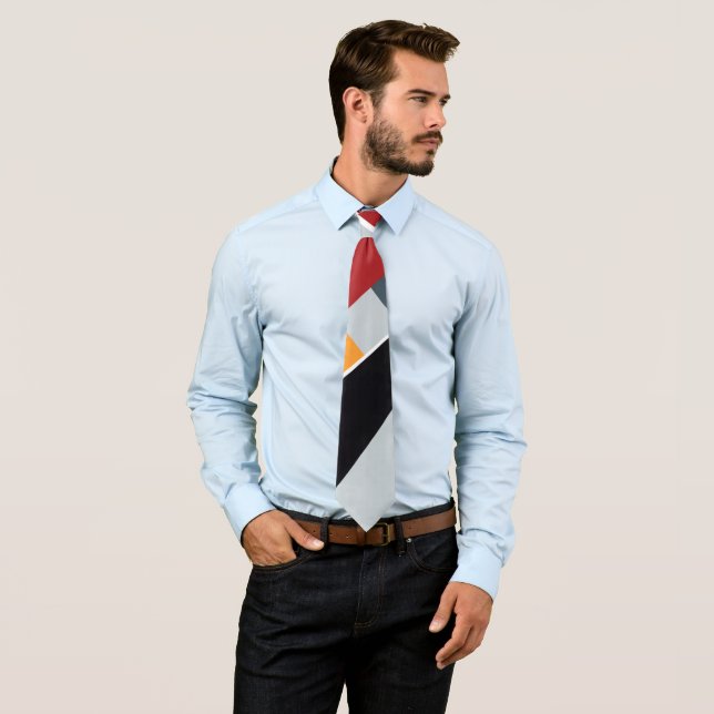 Abstrakte geometrische Form 2 Krawatte (Beispiel)