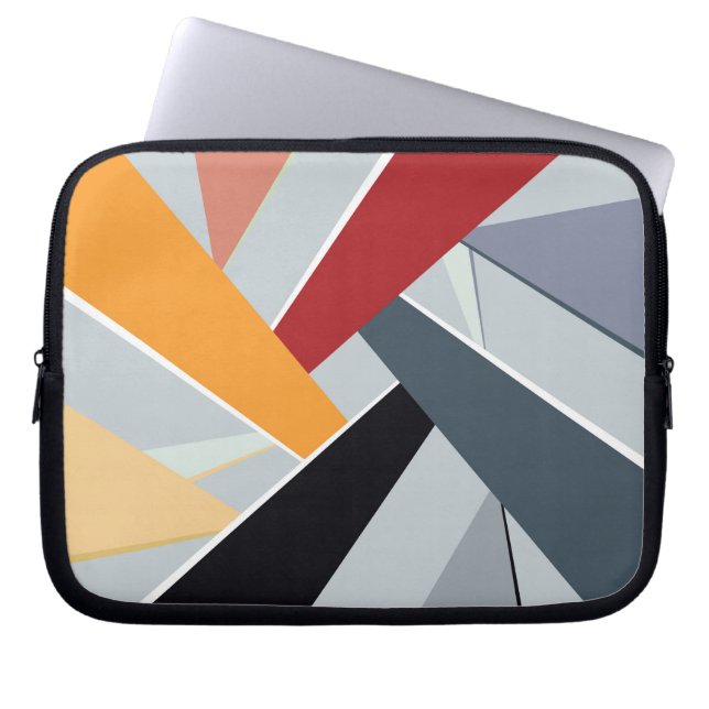 Abstrakte geometrische Form 2 Laptopschutzhülle (Vorderseite)