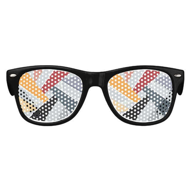 Abstrakte geometrische Form 2 Partybrille (Vorderseite)