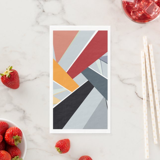 Abstrakte geometrische Form 2 Serviette (Beispiel)