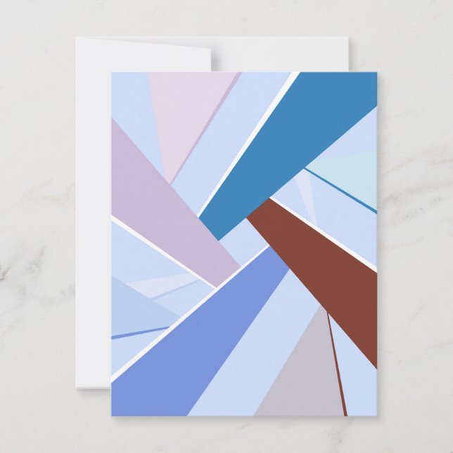 Abstrakte geometrische Form 3 Mitteilungskarte (Vorderseite)