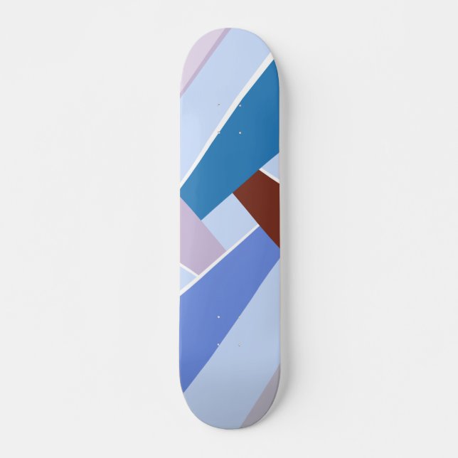 Abstrakte geometrische Form 3 Skateboard (Vorne)
