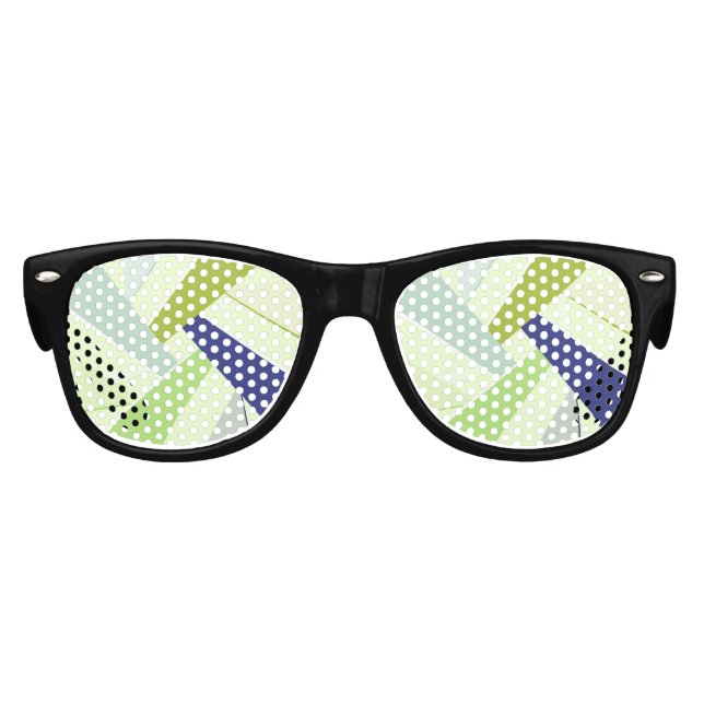 Abstrakte geometrische Form 4 Partybrille (Vorderseite)