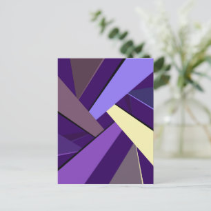 Abstrakte geometrische Form 5 Feiertagspostkarte