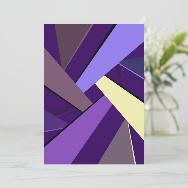 Abstrakte geometrische Form 5 Karte (Stehend Vorderseite)