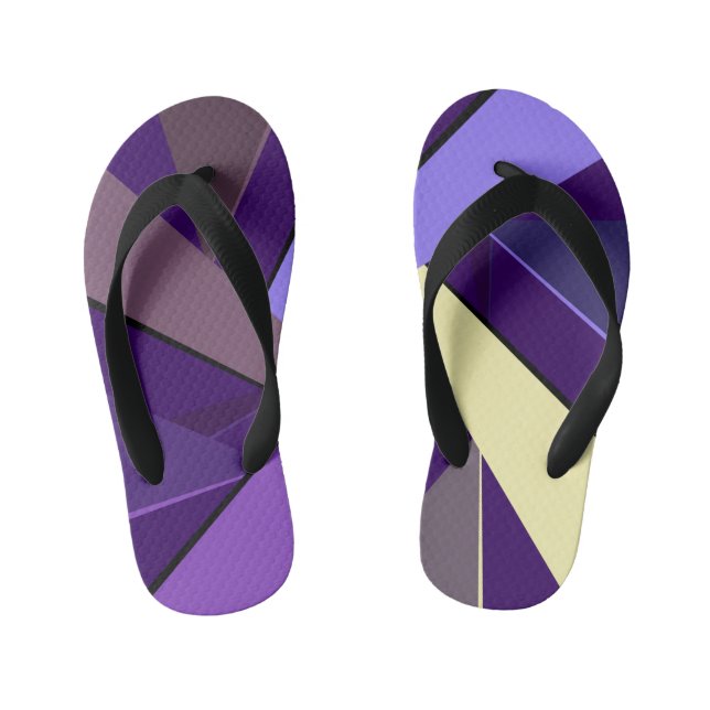 Abstrakte geometrische Form 5 Kinderbadesandalen (Fußbett)