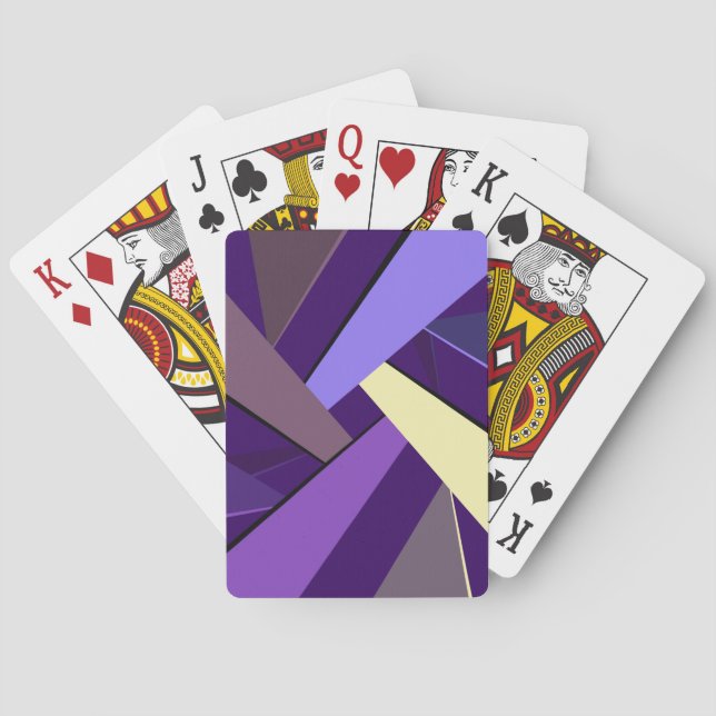 Abstrakte geometrische Form 5 Spielkarten (Rückseite)