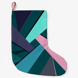 Abstrakte geometrische Form 6 Kleiner Weihnachtsstrumpf