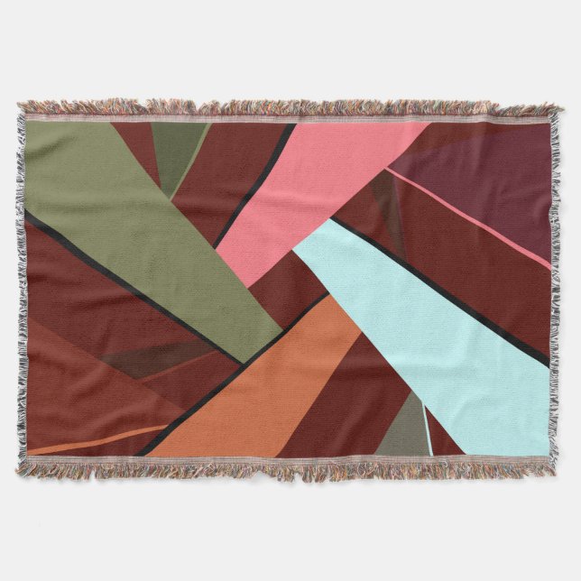 Abstrakte geometrische Form 7 Decke (Vorderseite)