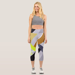 Abstrakte geometrische Form 8 Capri Leggings