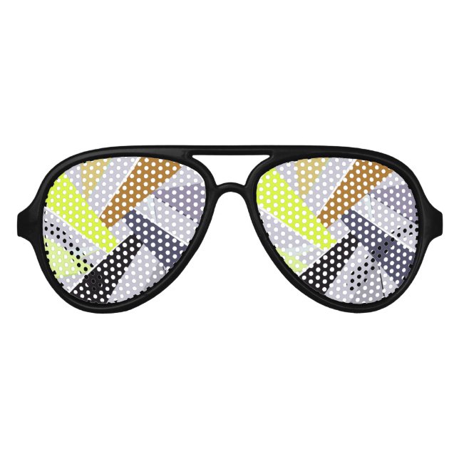 Abstrakte geometrische Form 8 Partybrille (Vorderseite)