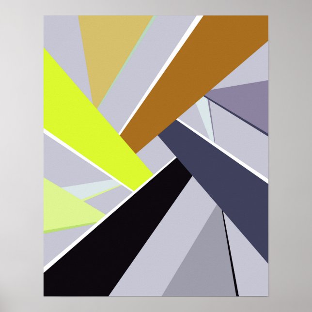 Abstrakte geometrische Form 8 Poster (Vorne)