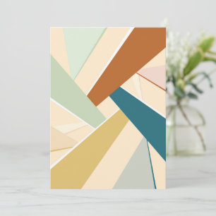 Abstrakte geometrische Form Dankeskarte