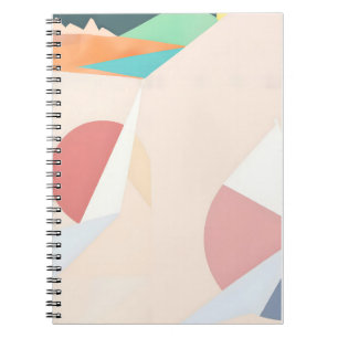 Abstrakte geometrische Form der Pastel Notizblock