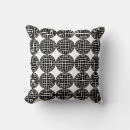 Abstrakte Geometrische Form, schwarz und weiß Kissen