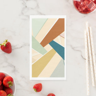 Abstrakte geometrische Form Serviette