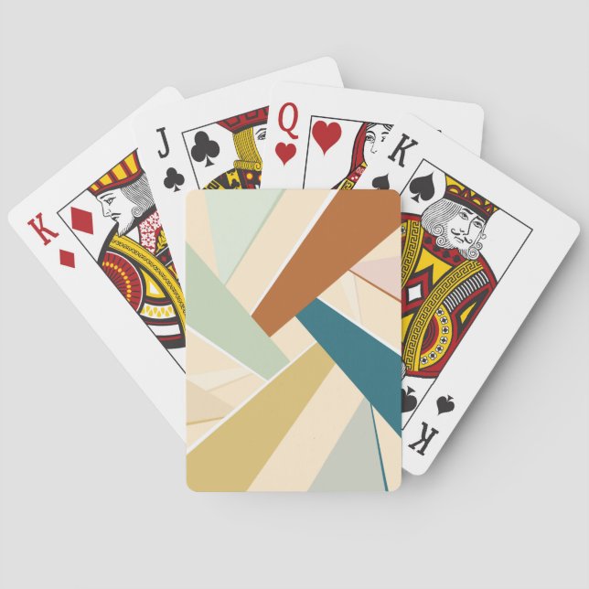 Abstrakte geometrische Form Spielkarten (Rückseite)