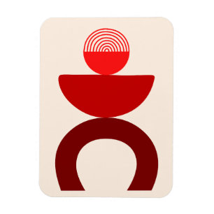 Abstrakte geometrische Formen der modernen Kunst, Magnet