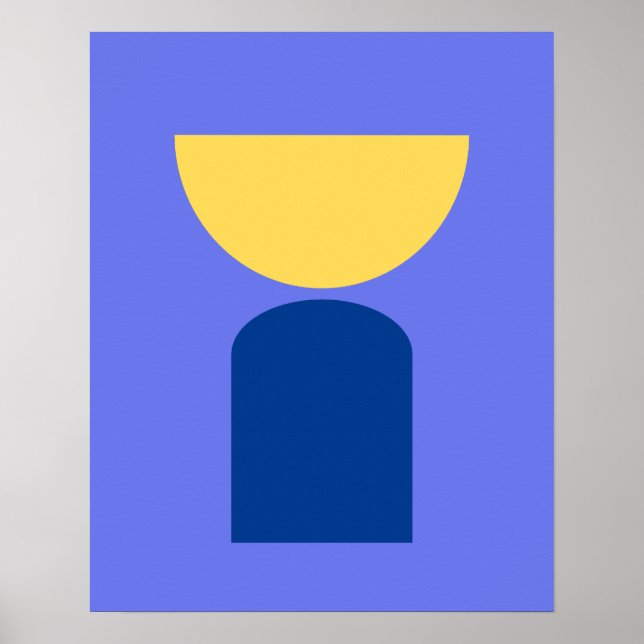 Abstrakte geometrische Formen der modernen Kunst Poster (Vorne)