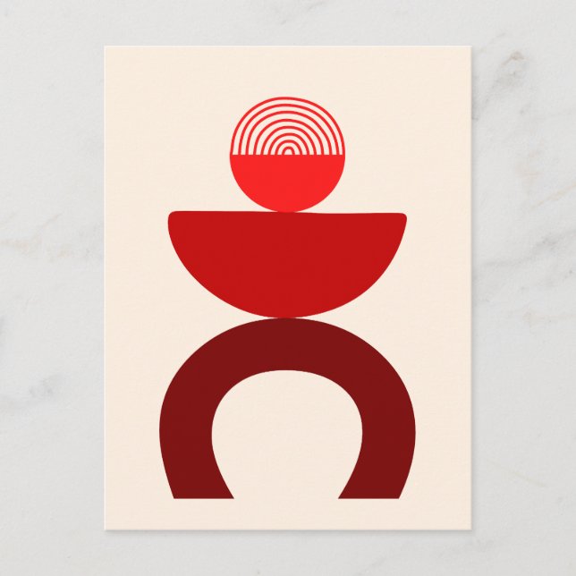 Abstrakte geometrische Formen der modernen Kunst,  Postkarte (Vorderseite)