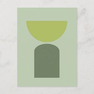 Abstrakte geometrische Formen der modernen Kunst Postkarte