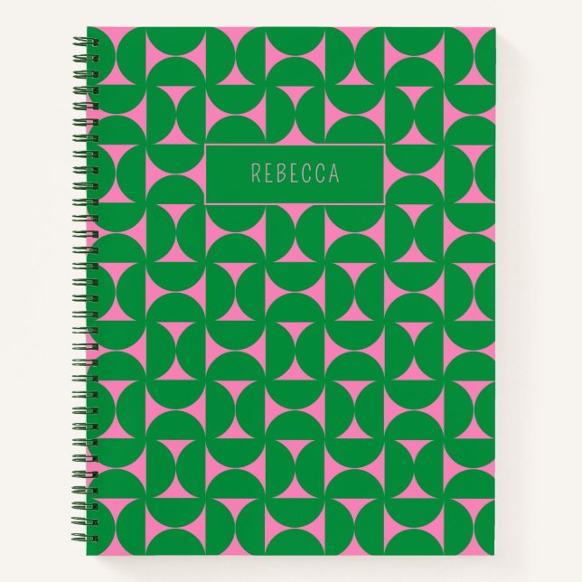 Abstrakte geometrische Formen des Mittelzentrums,  Notizbuch (Vorderseite)