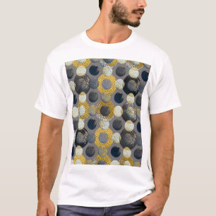 Abstrakte geometrische Formen: Farbenfrohe Wasserf T-Shirt