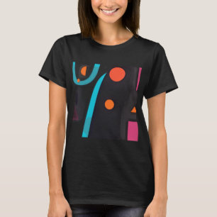 Abstrakte geometrische Formen - fettartiges Muster T-Shirt