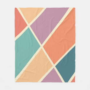 Abstrakte geometrische Formen Fleecedecke