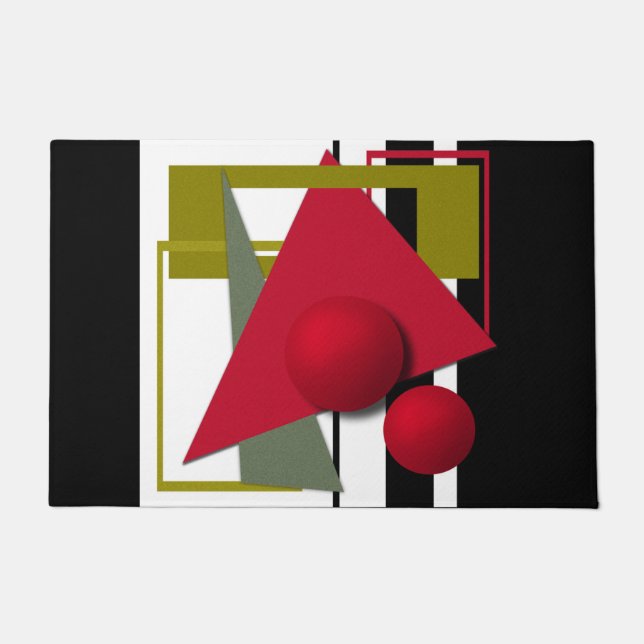 Abstrakte, geometrische Formen Fußmatte (Vorderseite)