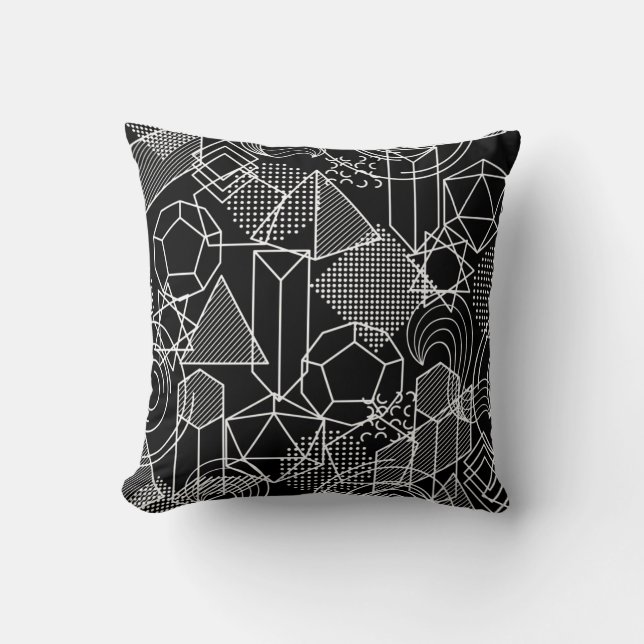 Abstrakte geometrische Formen Kissen (Vorderseite)