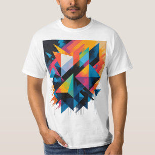 Abstrakte geometrische Formen - Moderne Formen mit T-Shirt
