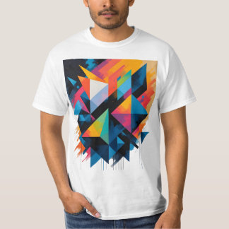 Abstrakte geometrische Formen - Moderne Formen mit T-Shirt