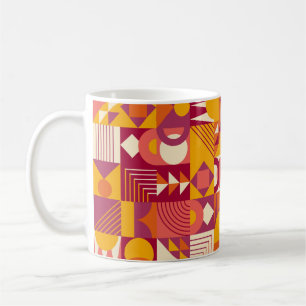 Abstrakte geometrische Formen nahtlos Kaffeetasse