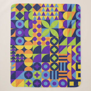 Abstrakte geometrische Formen nahtlos Sherpadecke