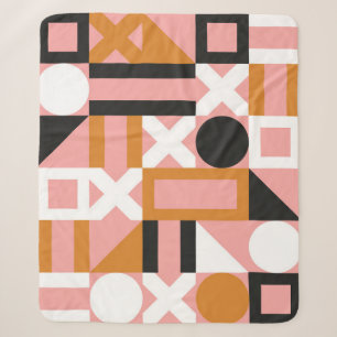 Abstrakte geometrische Formen nahtlos Sherpadecke