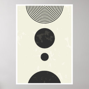 Abstrakte geometrische Formen Poster