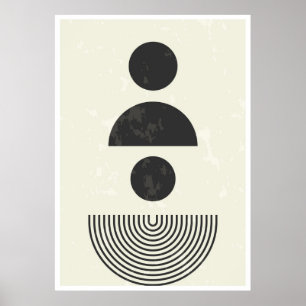 Abstrakte geometrische Formen Poster