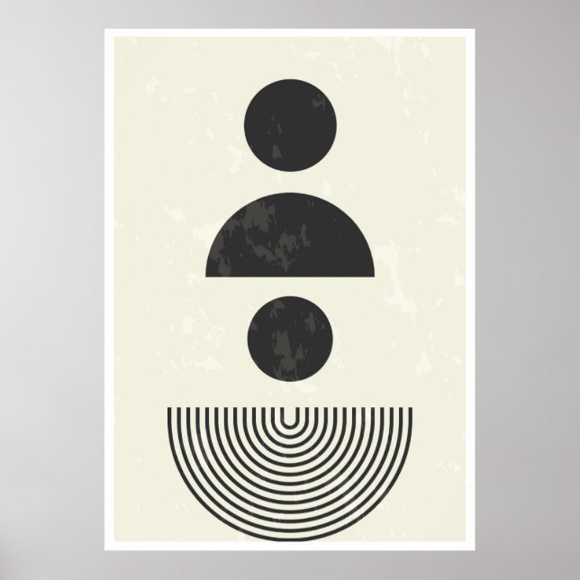Abstrakte geometrische Formen Poster (Vorne)