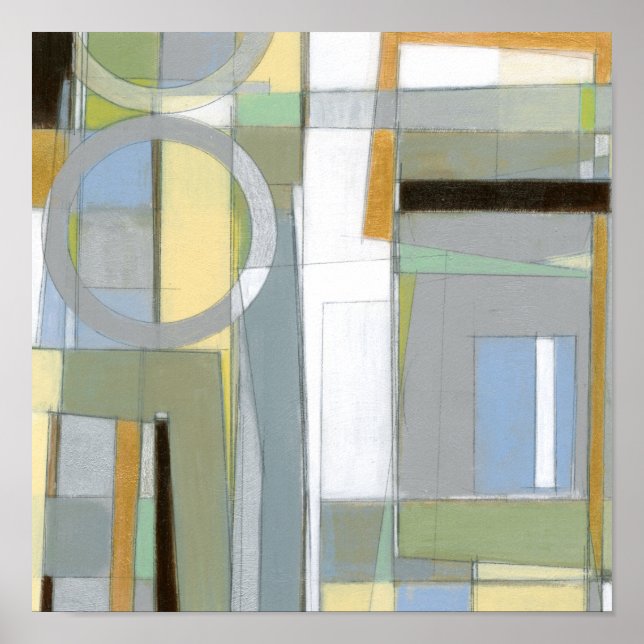 Abstrakte geometrische Formen Poster (Vorne)