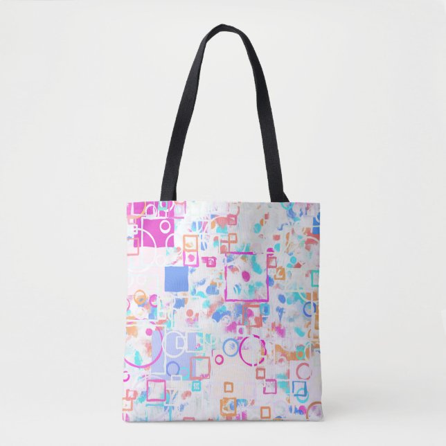Abstrakte geometrische Formen Tasche (Vorderseite)