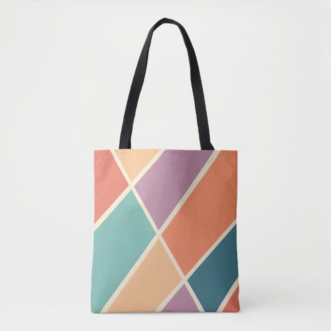 Abstrakte geometrische Formen Tasche (Vorderseite)