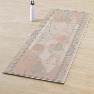 Abstrakte geometrische Formen Yoga-Matte mit Rand Yogamatte